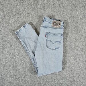 Levis Lot 502 Straight Leg Medium Wash Denim Jeans Men's Tagged 34x32 Act 32x29